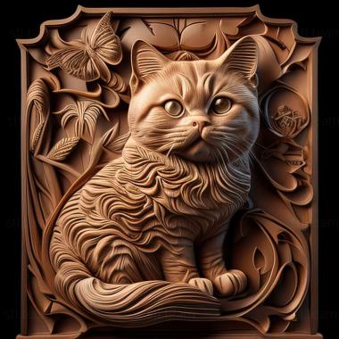 3D model Russian cat famous animal (STL)